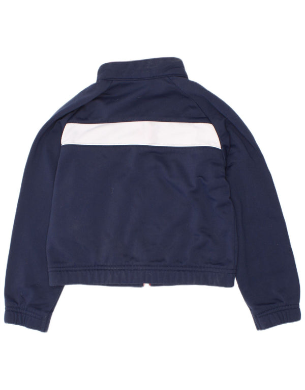 Nike Jungen-Trainingsanzug-Top-Jacke, 3–4 Jahre, XS, Marineblau, Farbblock-Polyester