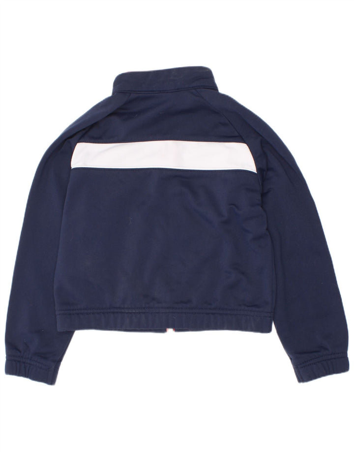 Nike Jungen-Trainingsanzug-Top-Jacke, 3–4 Jahre, XS, Marineblau, Farbblock-Polyester