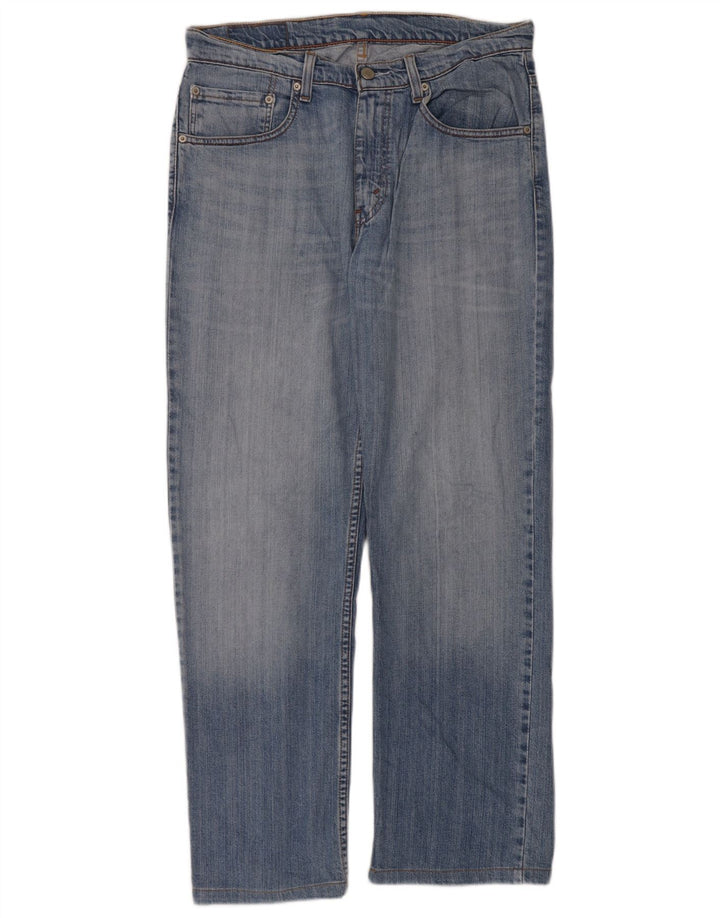 Levi's Herren 752 Straight Jeans W32 L30 Blaue Baumwolle