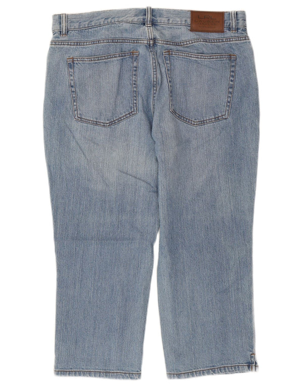 Ralph Lauren Damen Capri-Jeans US 8 Medium W32 L21 Blaue Baumwolle