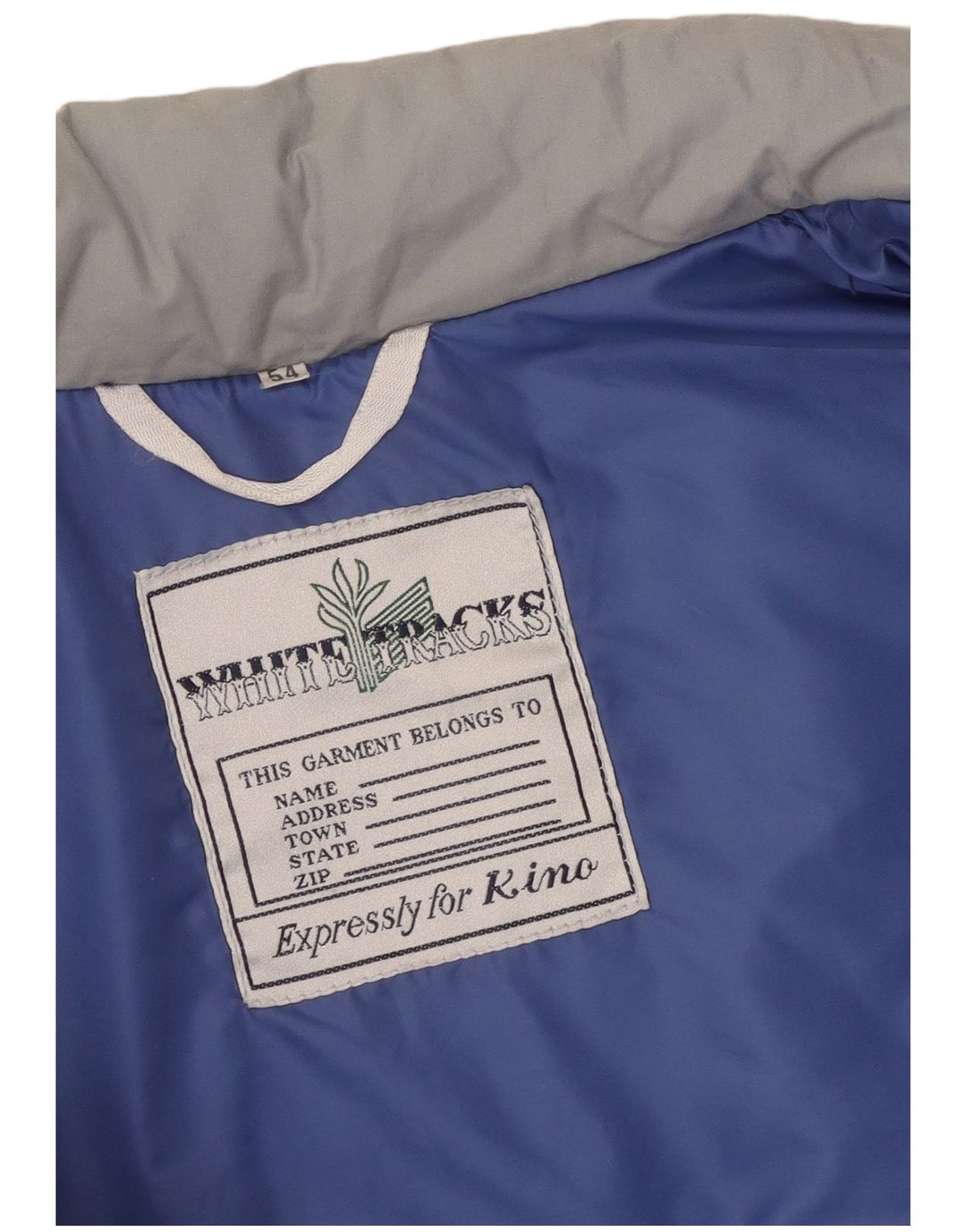 Vintage Herren Wattierte Weste IT 54 2XL Grau Farbblock
