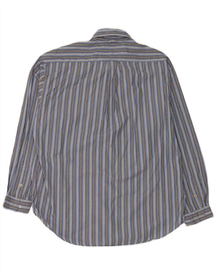 Tommy Hilfiger Herrenhemd XL blau gestreift aus Baumwolle