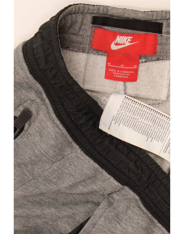 NIKE Herren-Trainingshose, Jogginghose, mittelgraue Baumwolle