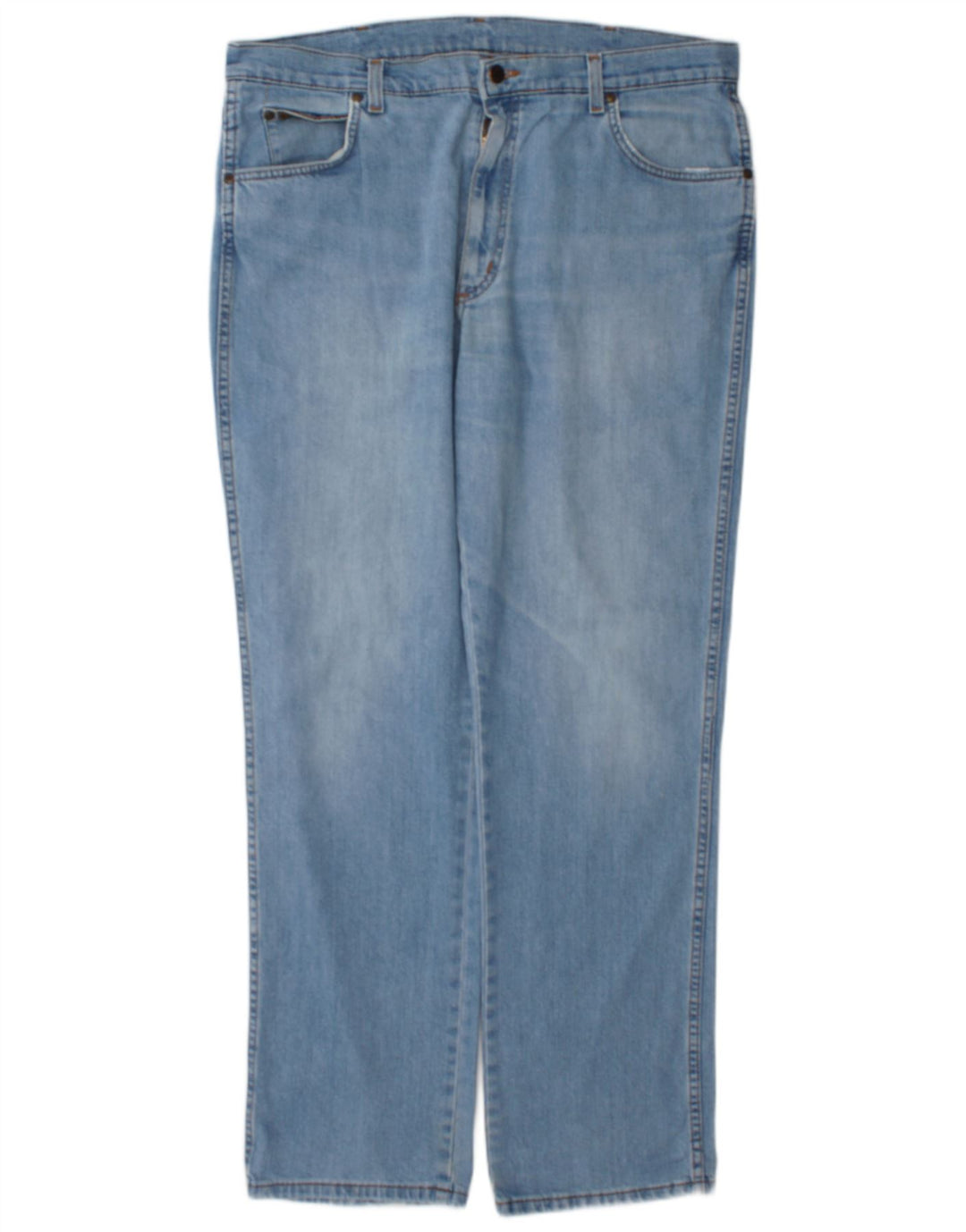 Wrangler Herren Texas Stretch Straight Jeans W38 L32 Blaue Baumwolle