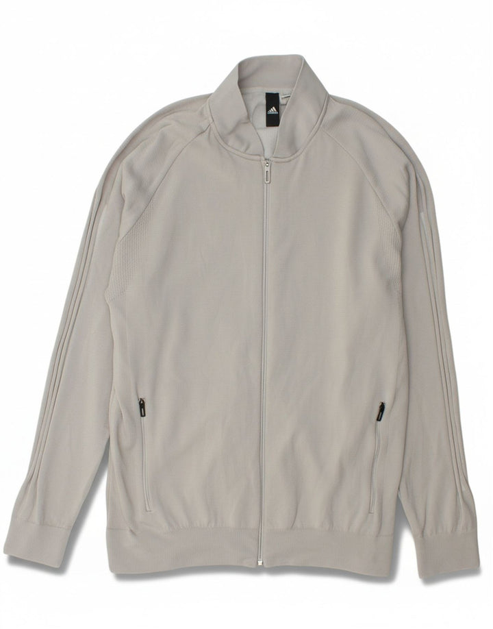 ADIDAS Mens Tracksuit Top Jacket Medium Grey