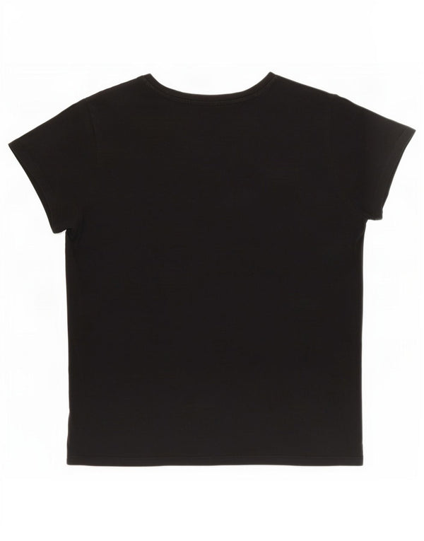 Levi's Damen-T-Shirt mit Grafik, UK 18, XL, schwarze Baumwolle