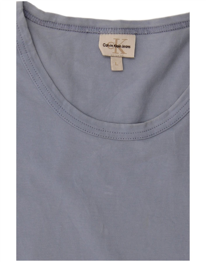 Calvin Klein Herren T-Shirt Top Large Blau