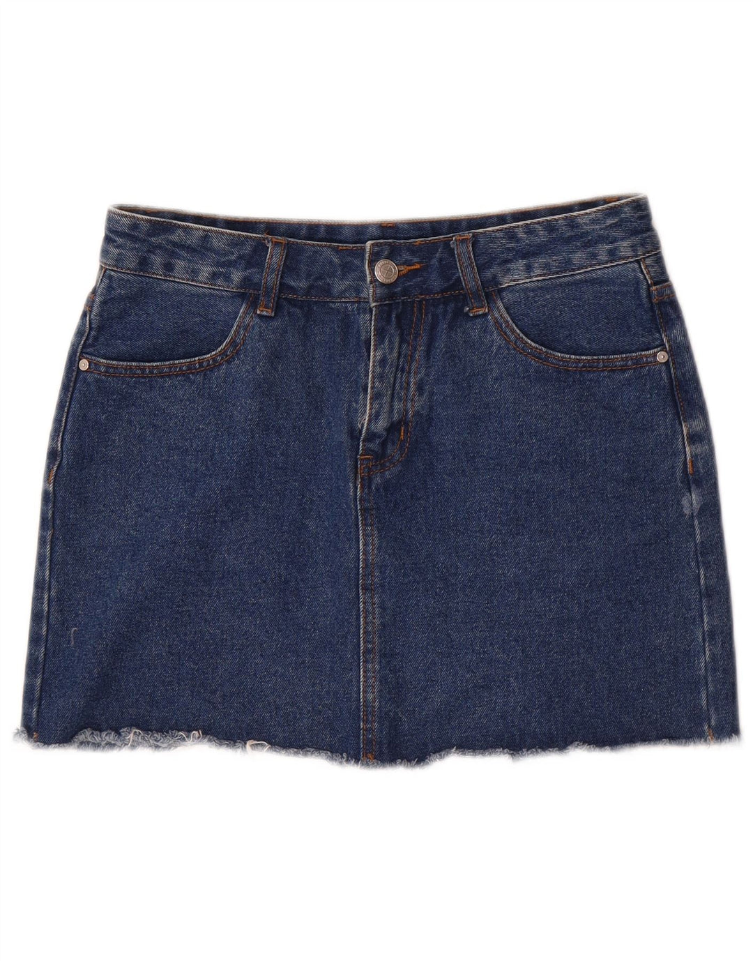 Vintage Damen Mini Jeansrock Medium W28 Blaue Baumwolle