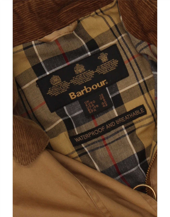 Barbour Damen Regenmantel UK 12 Mittelbraune Baumwolle