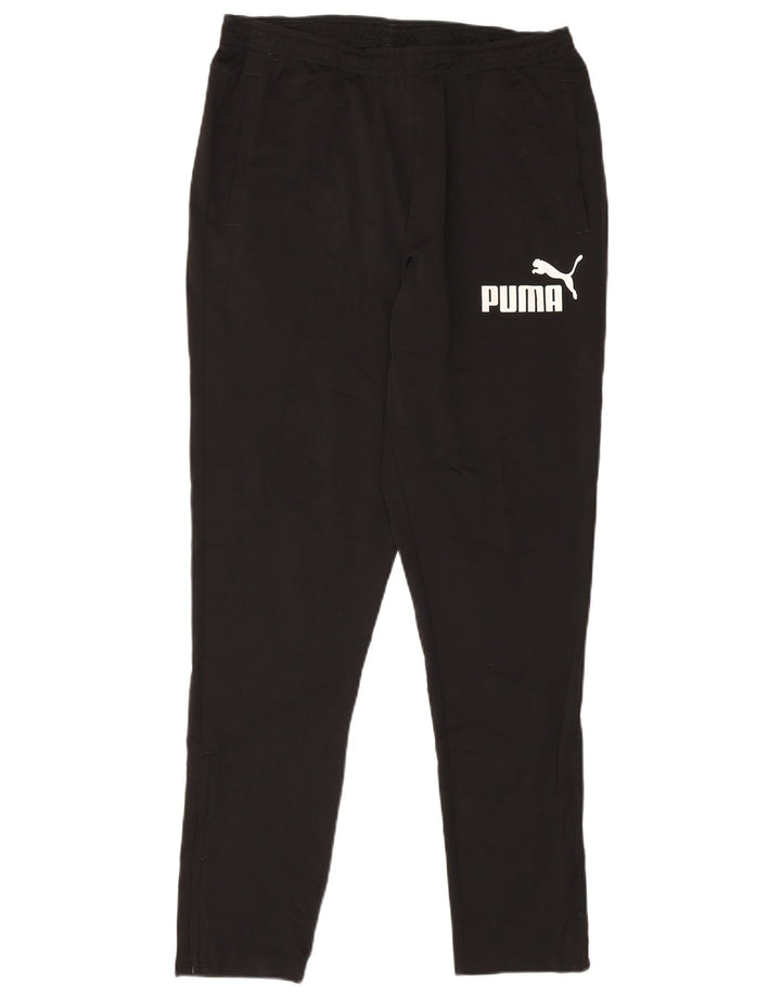 PUMA Herren-Trainingshose mit Grafik, groß, aus schwarzem Polyester