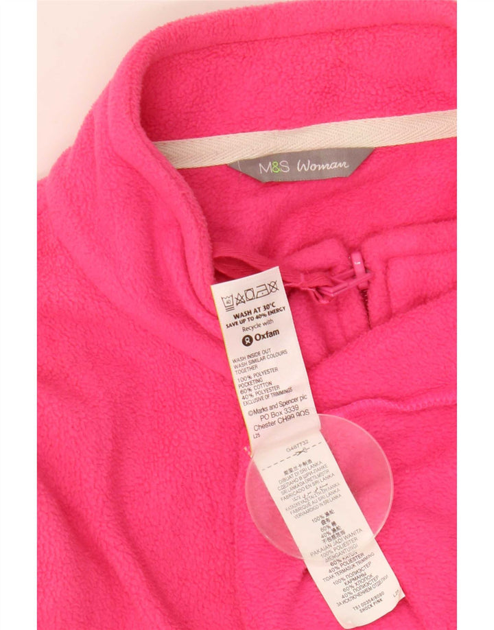 Marks & Spencer Damen Fleecejacke UK 20 2XL Rosa Polyester