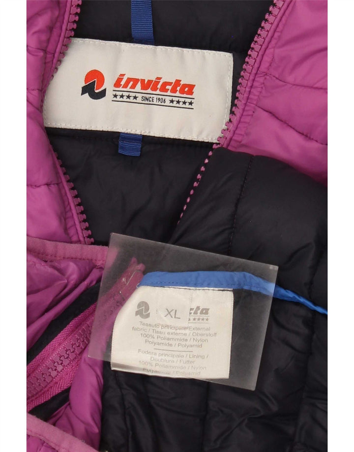 Invicta Wattierte Damenjacke mit Kapuze UK 18 XL Lila Polyamid