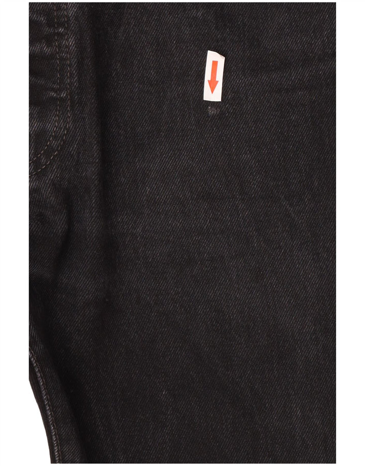 Levi's Herren 501 Straight Jeans W34 L32 Schwarze Baumwolle