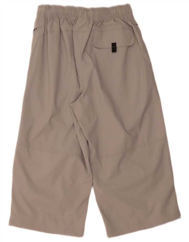 Reebok Herren Capri-Trainingshose aus mittelgrauem Polyester