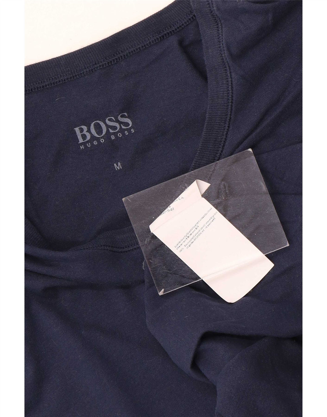 Hugo Boss Herren T-Shirt Top Medium Marineblau Baumwolle