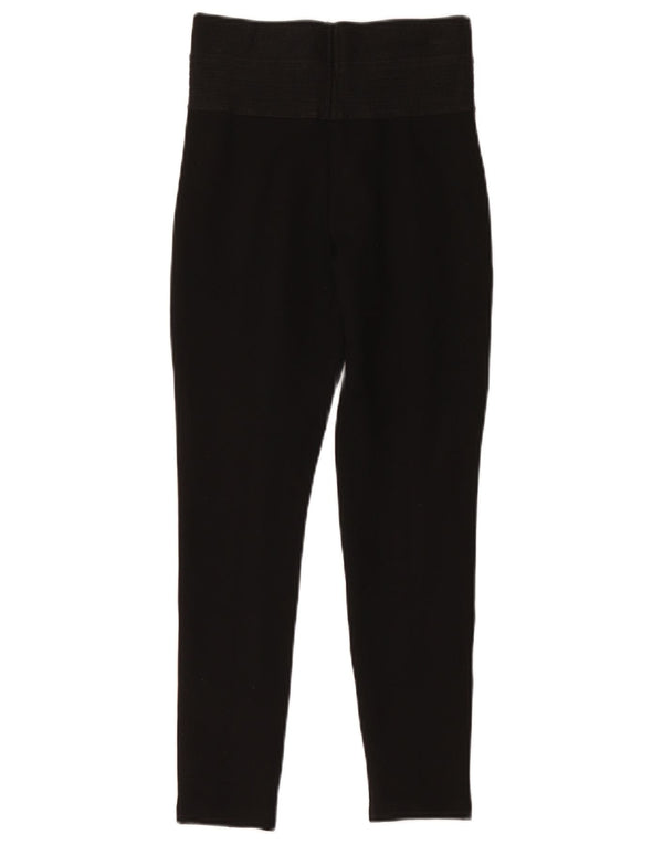 Zara Damen Crop Leggings UK 8 Small Schwarz