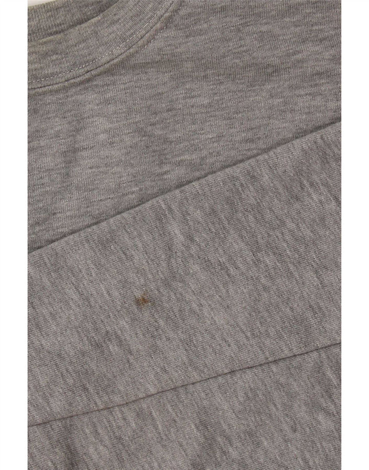 Zara Damen-Sweatshirt mit Grafik, übergroß, Gr. 10, Größe S, Grau