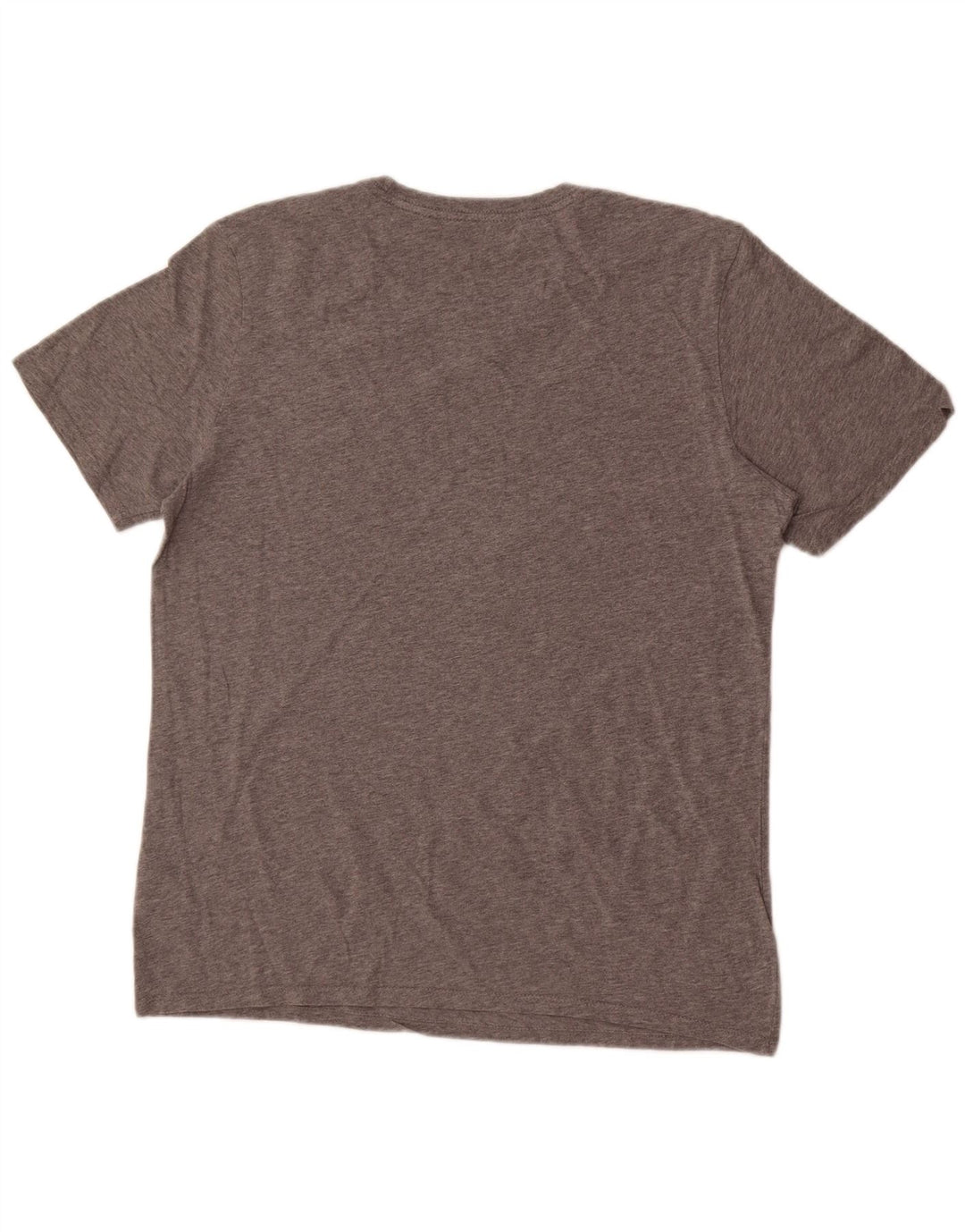 Nike Herren-T-Shirt mit sportlichem Schnitt und Grafik, Größe L, aus grauer Baumwolle