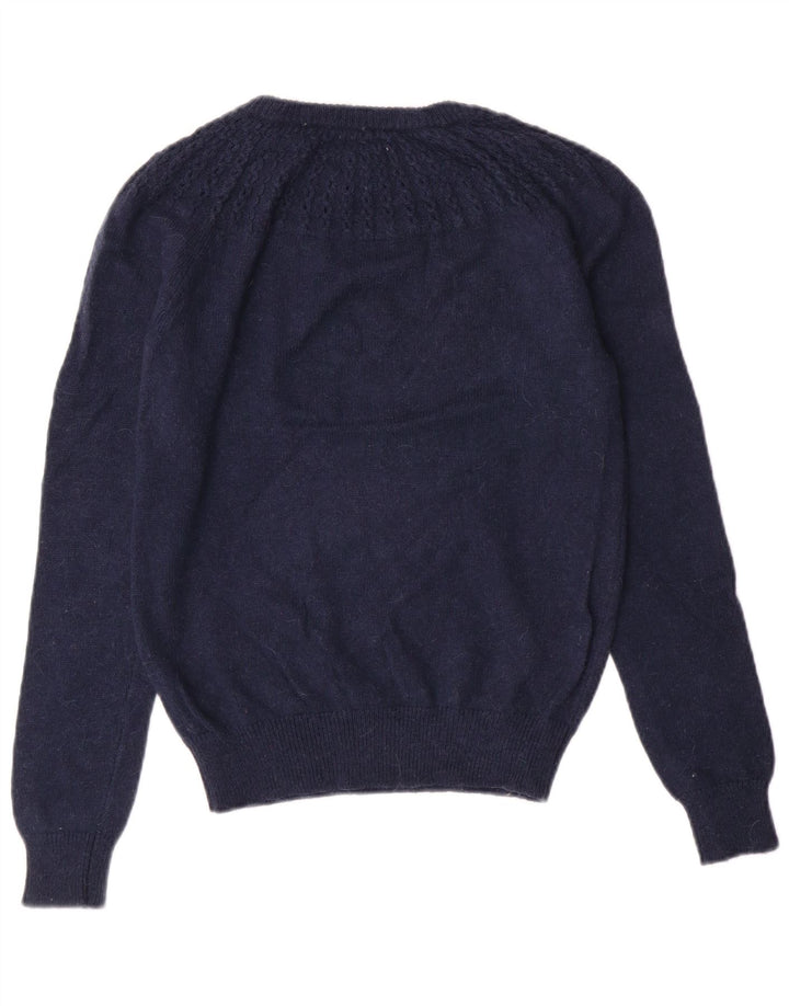 JACK WILLS Damen-Pullover mit Rundhalsausschnitt, Gr. 10, Marineblau