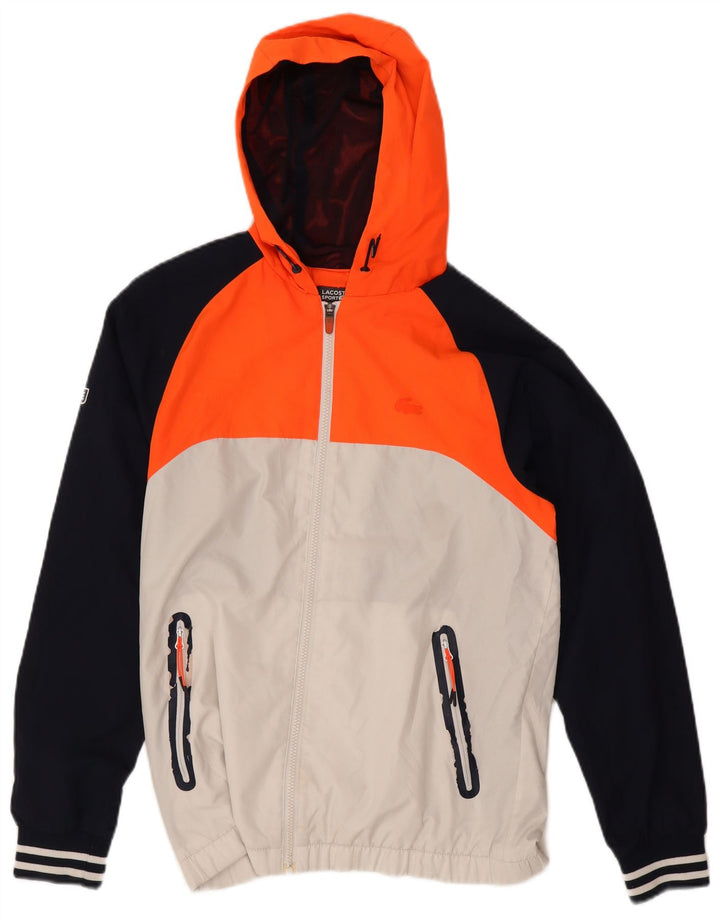 Lacoste Herren-Trainingsanzugoberteil, Jacke, Größe 4, mittel, mehrfarbig, Farbblock