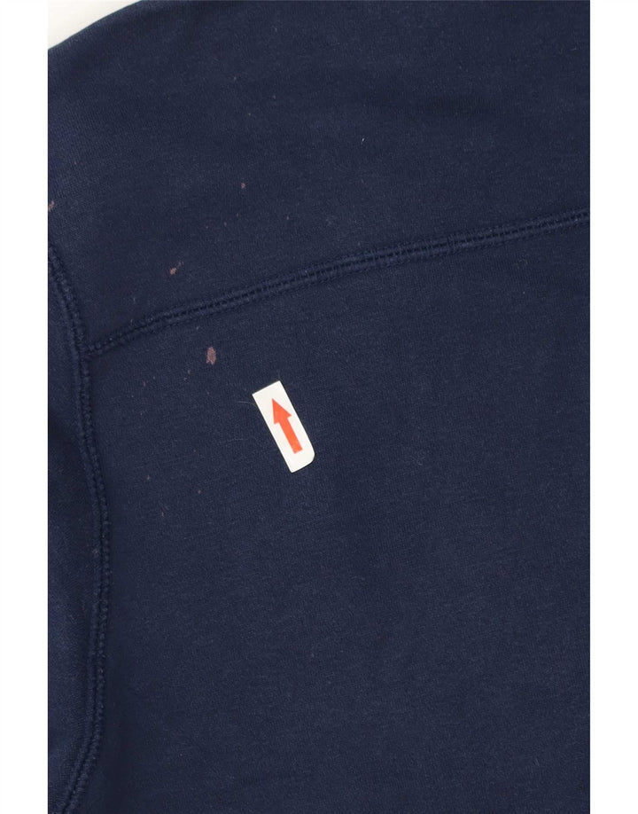 Adidas Herren-Kapuzenpullover mit Reißverschluss, mittlere marineblaue Baumwolle