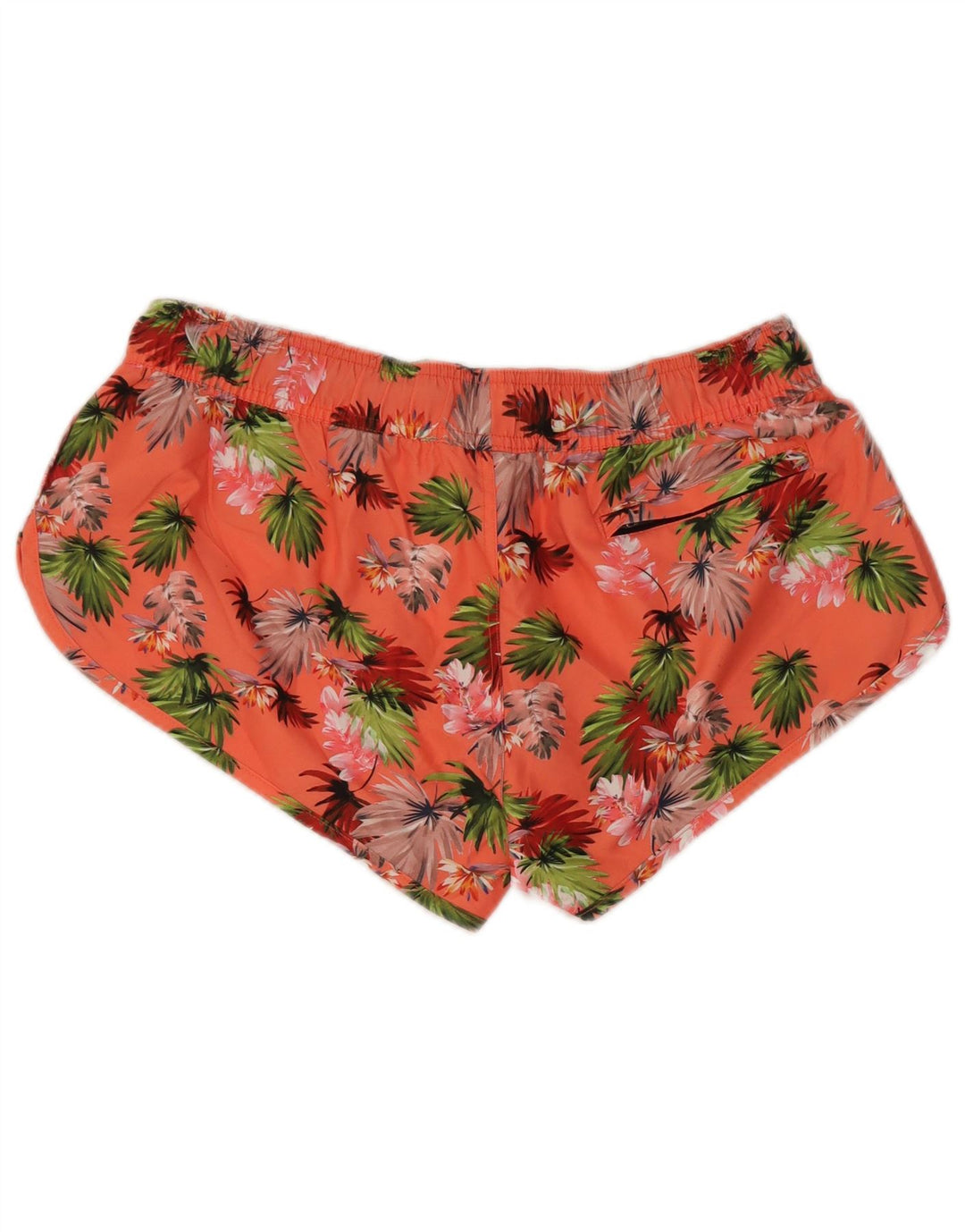 Superdry Damen-Badeshorts UK 12 Mittelrosa mit Blumenmuster, Polyester