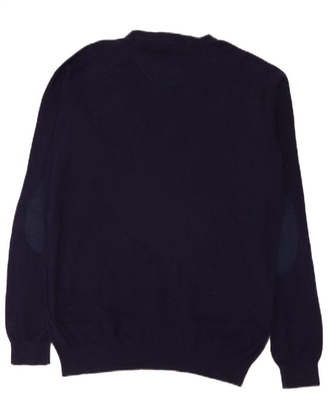 Zara Herren-Pullover mit U-Boot-Ausschnitt, Größe L, Marineblau