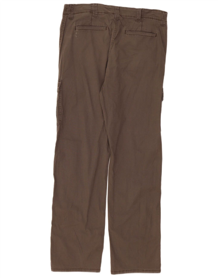 Wrangler Herren gerade Cargohose W34 L34 graue Baumwolle