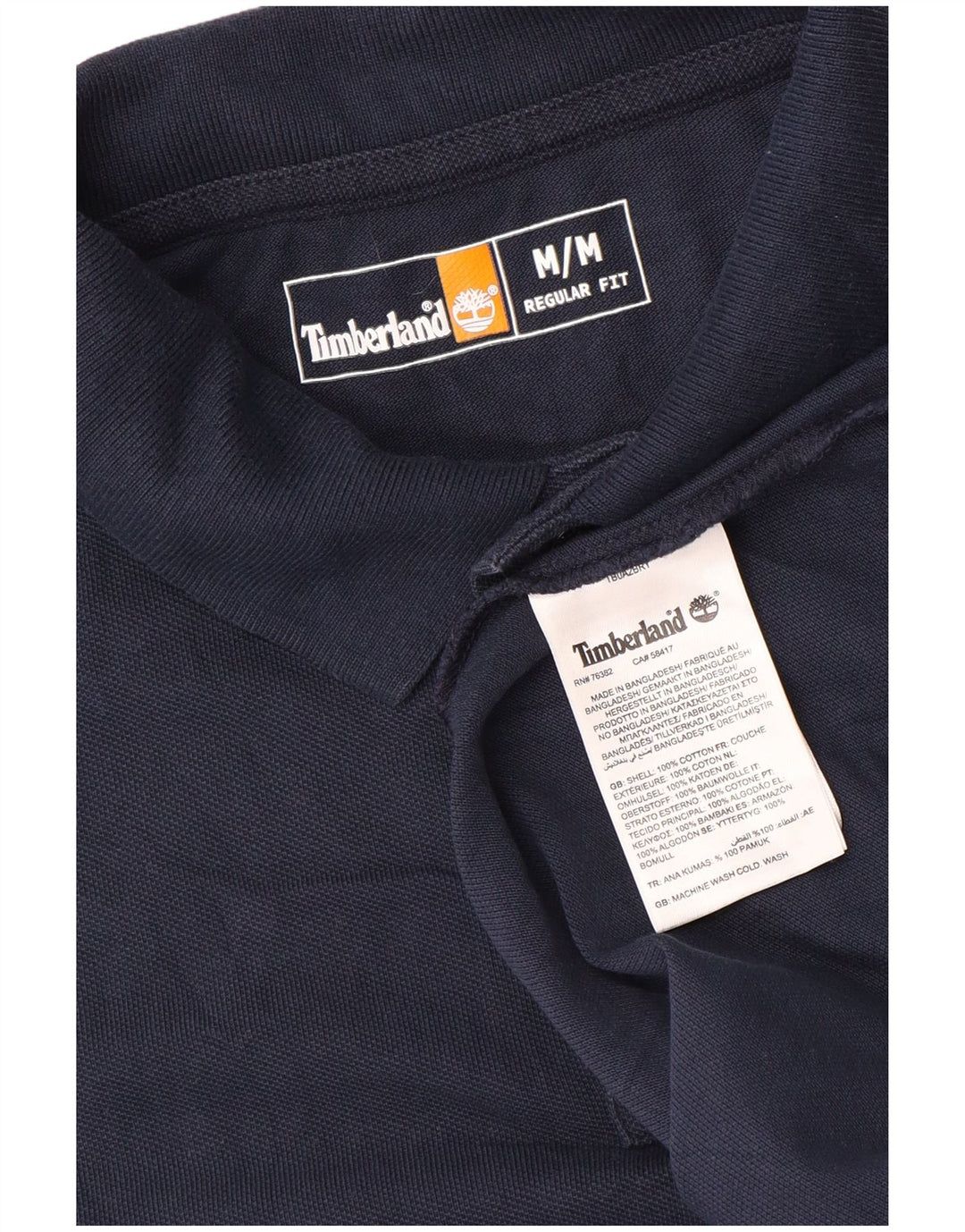 Timberland Herren-Poloshirt mit normaler Passform, mittleres Marineblau