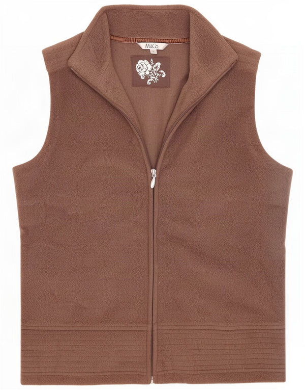 M&Co Damen Fleeceweste UK 16 Large Braun Polyester