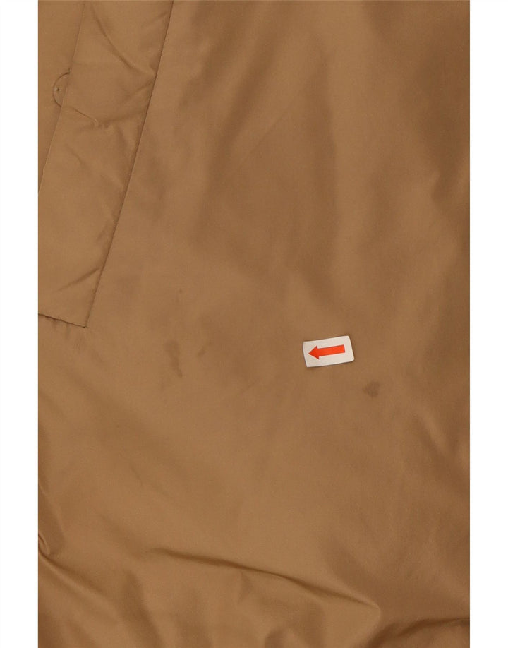 Max Mara Damen-Umkehrmantel mit Kapuze, wattiert, Gr. 10, Beige, Polyamid