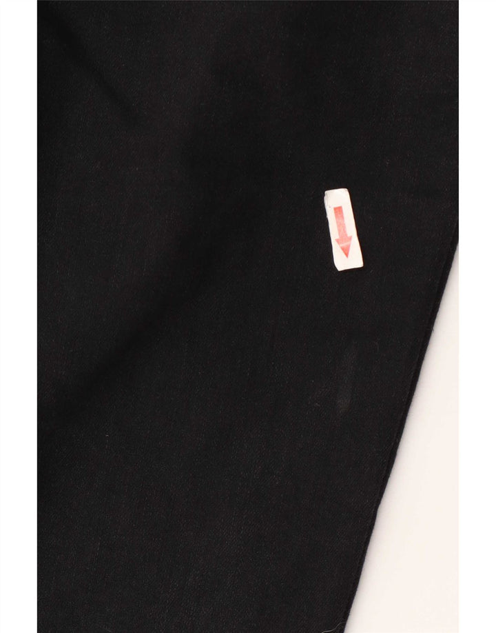 Lee Damen Slim Jeans W30 L25 Schwarze Baumwolle