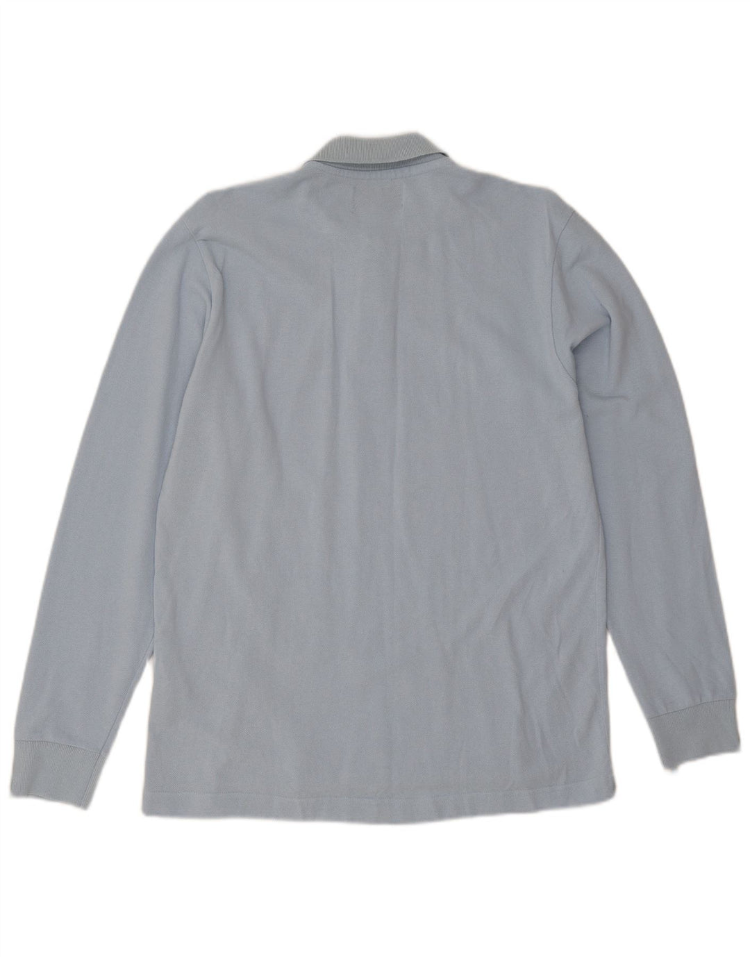 Kappa Herren-Langarm-Poloshirt aus mittelblauer Baumwolle