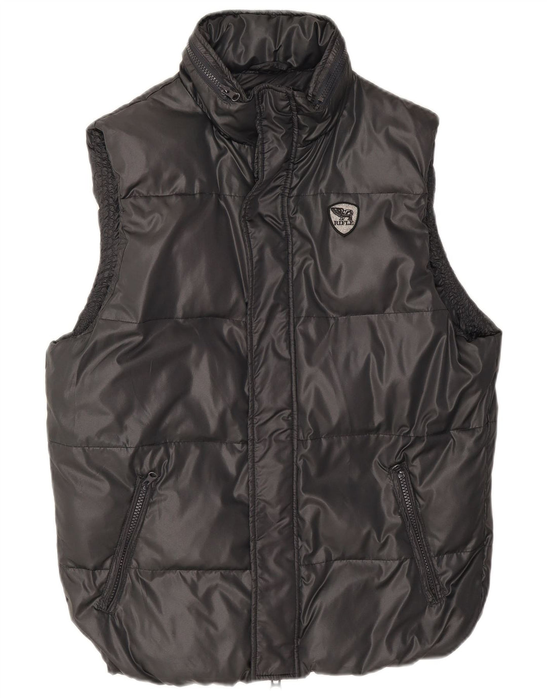 Rifle Herren Wattierte Weste UK 40 Large Schwarz Polyester
