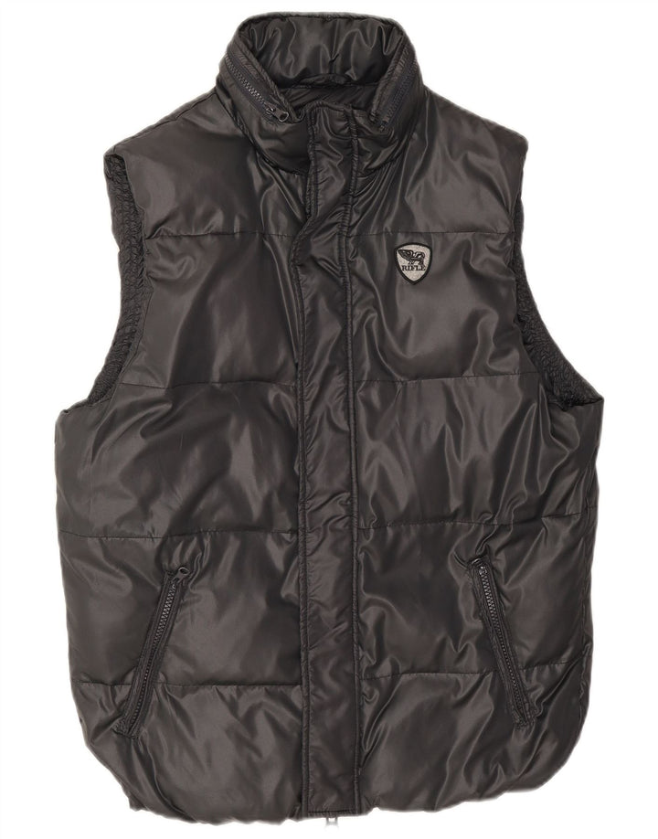 Rifle Herren Wattierte Weste UK 40 Large Schwarz Polyester
