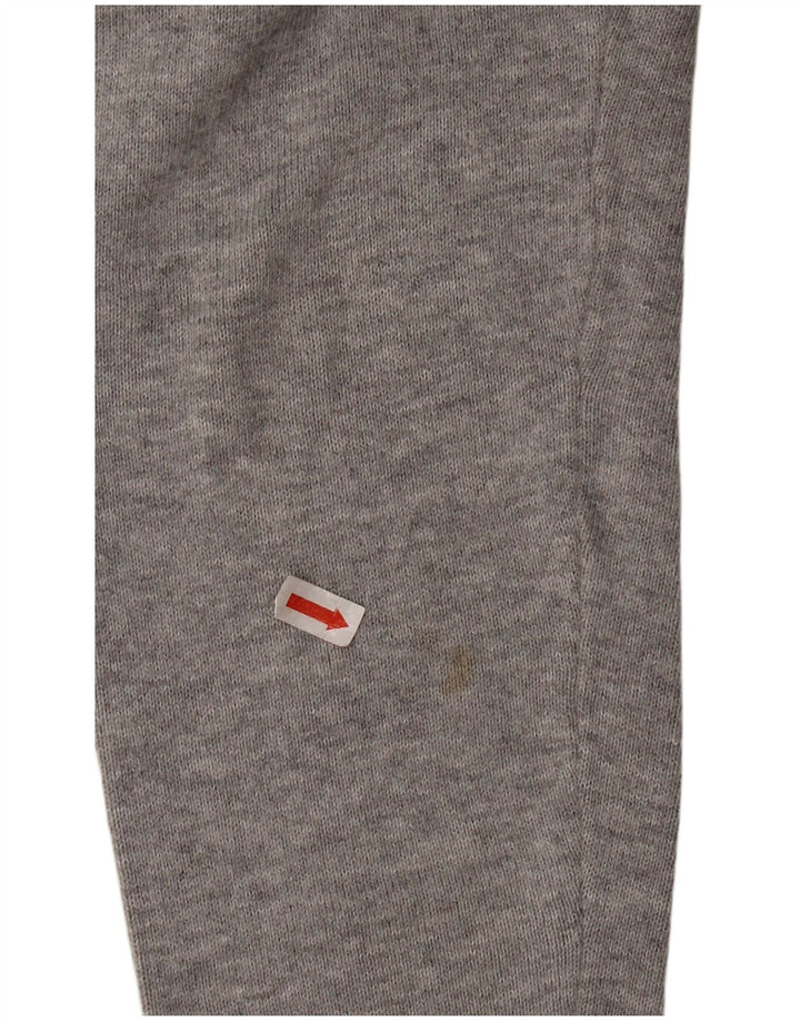 Tommy Hilfiger Herren-Pullover mit V-Ausschnitt aus mittelgrauer Baumwolle