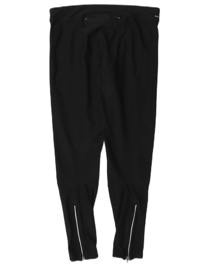 Nike Damen Dri Fit Leggings UK 14 Medium Marineblau Polyester