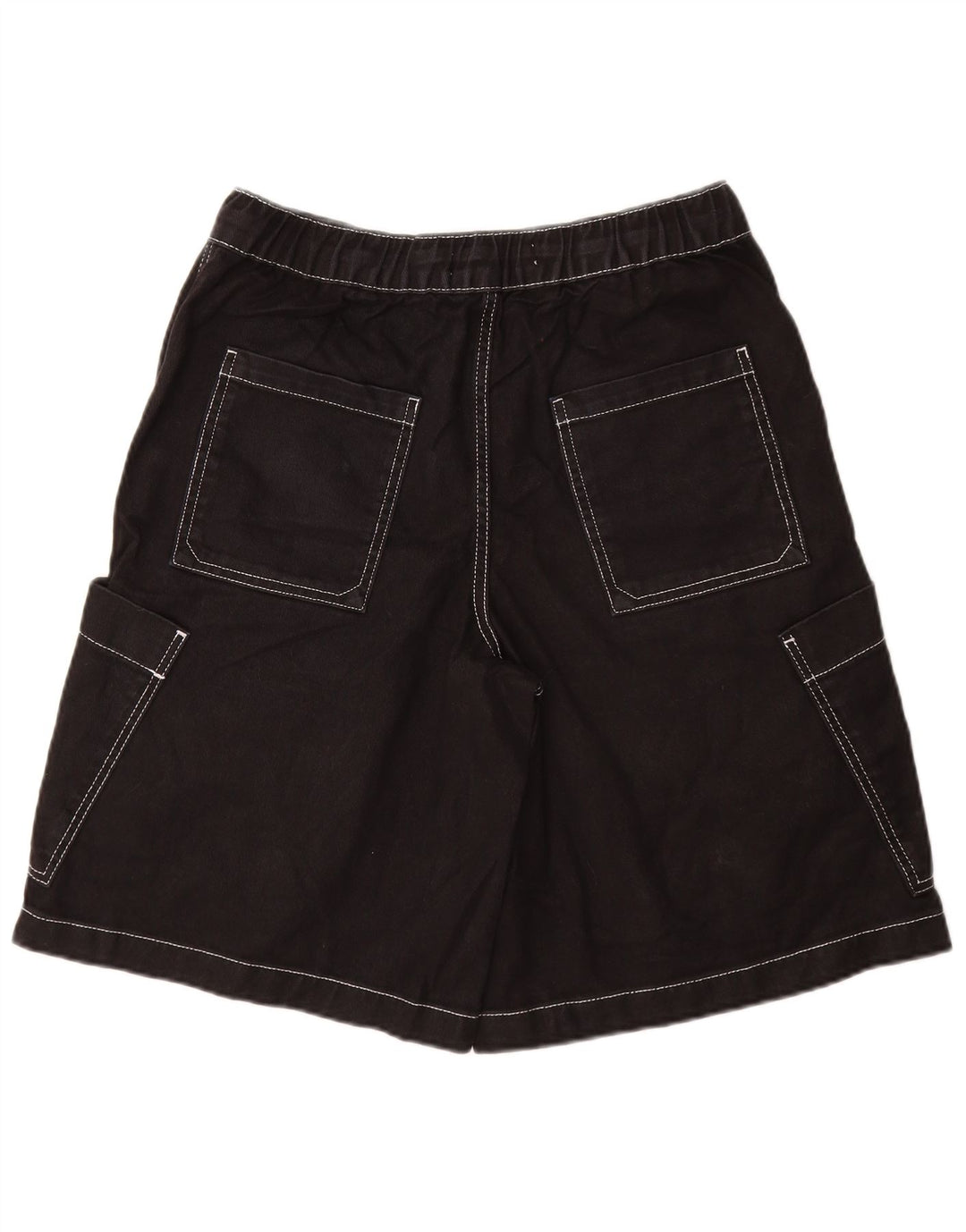 ZARA Herren Cargo-Shorts, Größe S, W30, Schwarz, Baumwolle