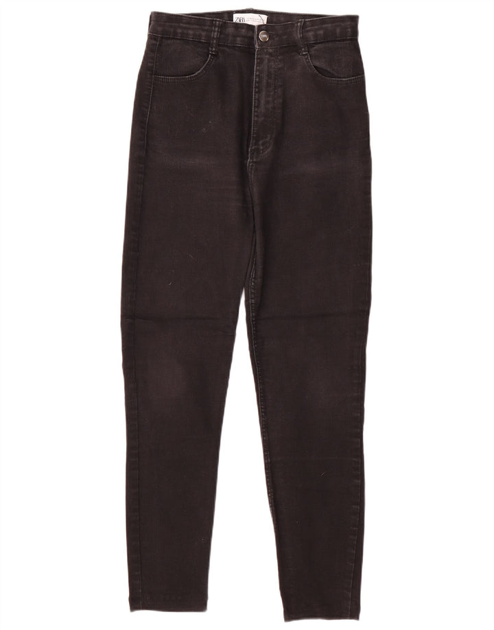 Zara Damen Tapered Jeans EU 38 Small W28 L26 Schwarz