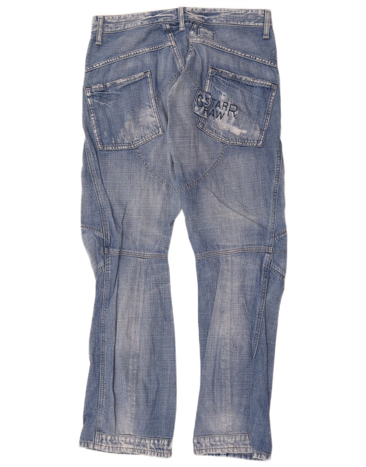 G-Star Herren Cargo Straight Jeans W34 L32 Blaue Baumwolle