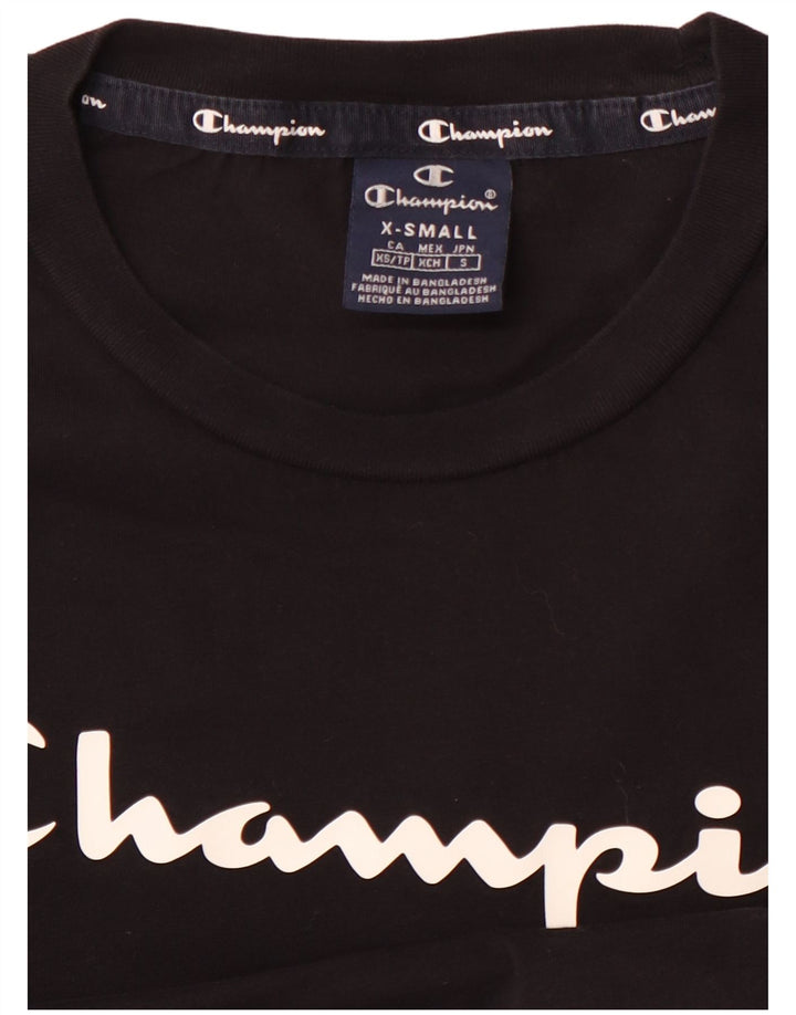 CHAMPION Herren Graphic Top Langarm XS Schwarz