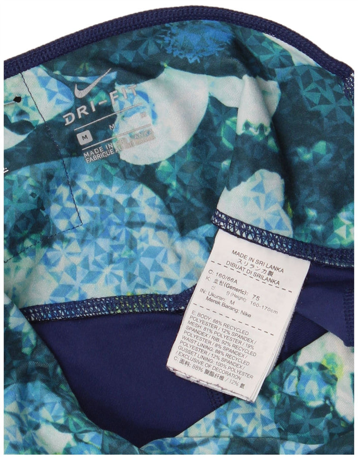 Nike Damen Dri Fit Capri-Leggings, Größe M, mehrfarbig, Blumenmuster, UK 12