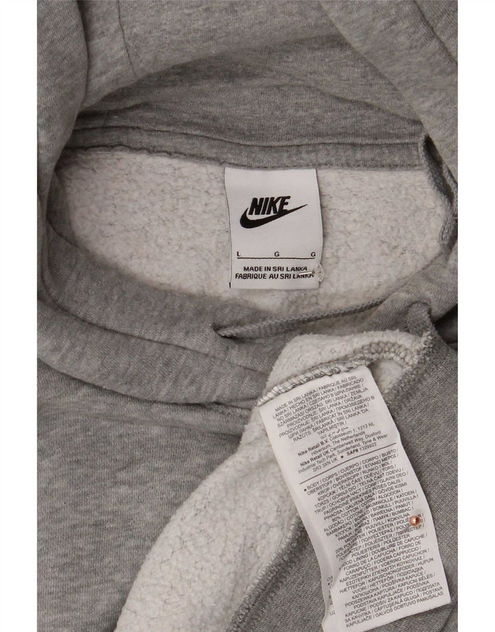 Nike Herren Kapuzenpullover, groß, graue Baumwolle