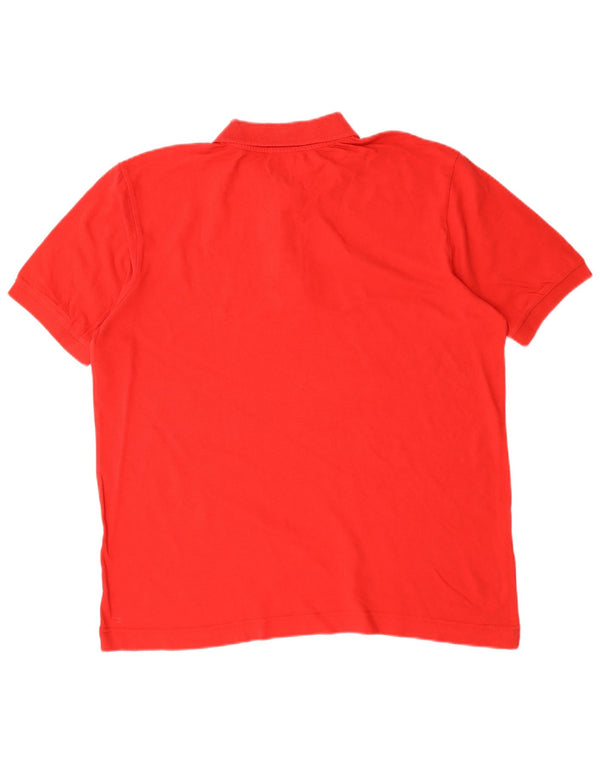 Kappa Herren Poloshirt XL Rot Baumwolle