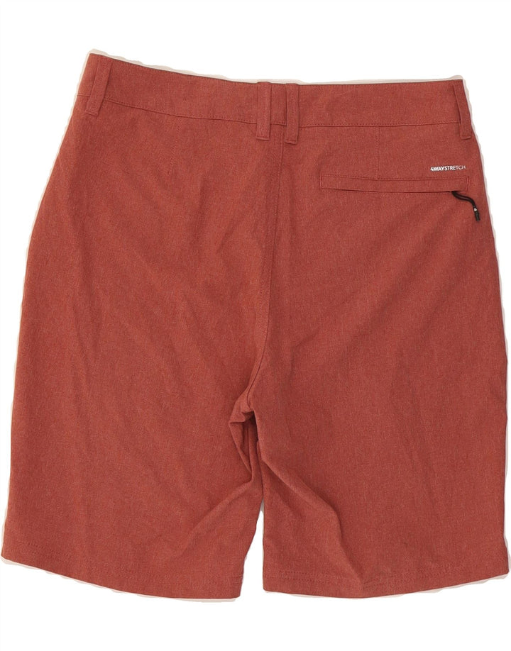 QUIKSILVER Mens Chino Shorts W30 Medium Red Polyester Vintage Quiksilver and Second-Hand Quiksilver from Messina Hembry 