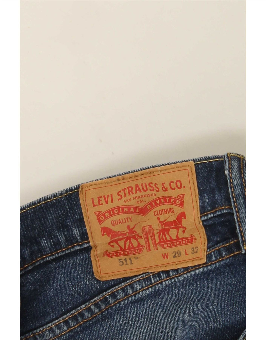 Levi's Herren 511 Slim Jeans W29 L29 Blaue Baumwolle