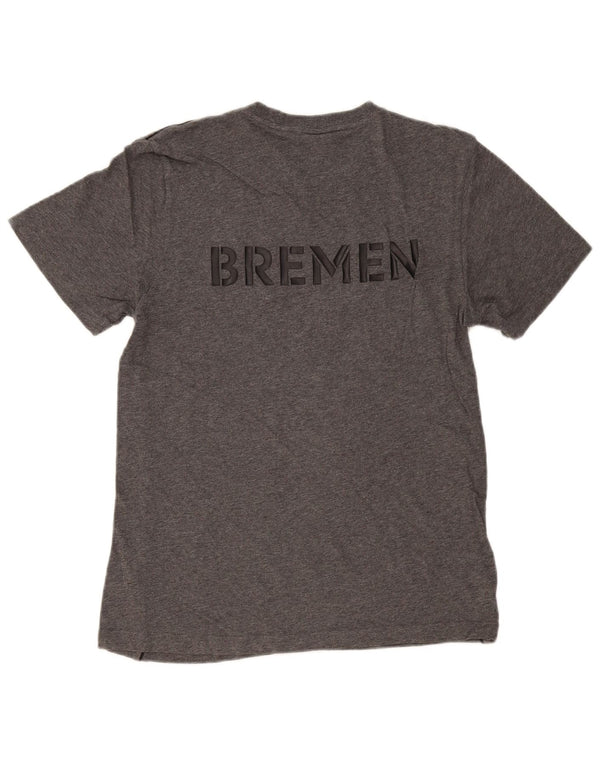 ADIDAS Herren Grafik T-Shirt Top Small Grau Baumwolle