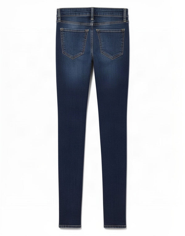 Gap Damen Distressed Skinny Jeans W25 L29 Blaue Baumwolle