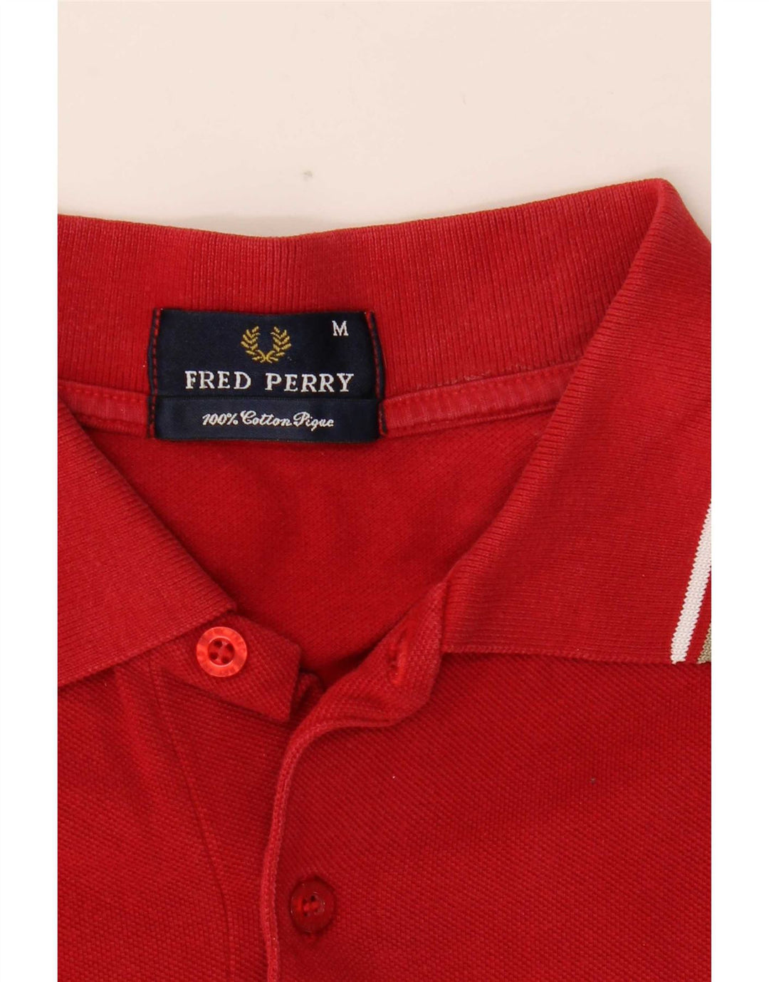 Fred Perry Herren-Poloshirt aus mittelroter Baumwolle