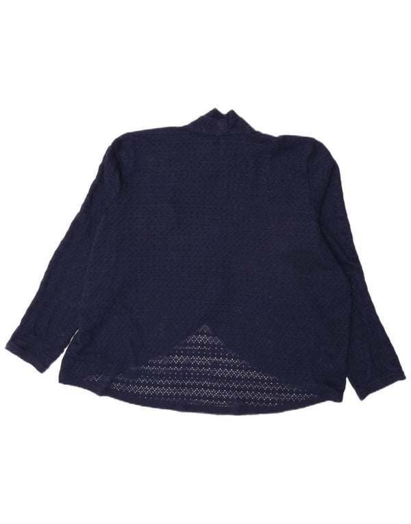 Oasis Damen-Strickjacke in Übergröße, UK 18, XL, Marineblau, Polyester